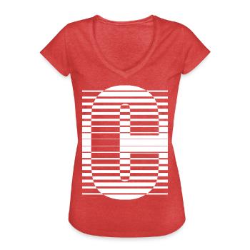 LETTER C - Women's Vintage T-Shirt - heather red - Front - Danielle (179cm)