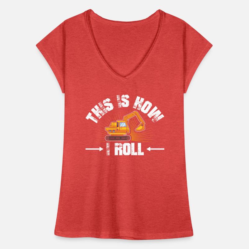 Baggerfahrer Baggern Baggerführer Bagger Geschenk Frauen Vintage T-Shirt