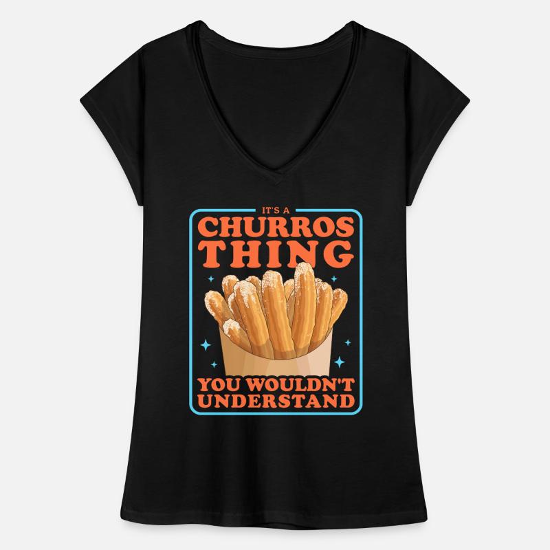 Churros Bäcker Churro Geschenke Frauen Vintage T-Shirt