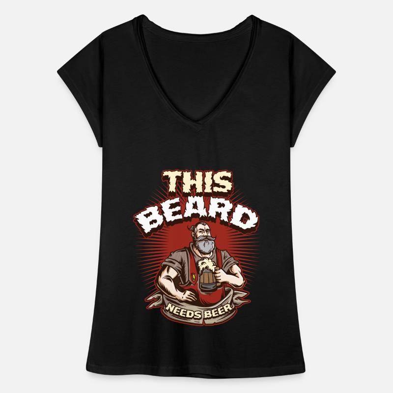 This Beard Needs Beer Bart Geschenk Frauen Vintage T-Shirt