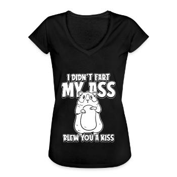 Guinea pig guinea pig funny - Women's Vintage T-Shirt - black - Front - Danielle (179cm)