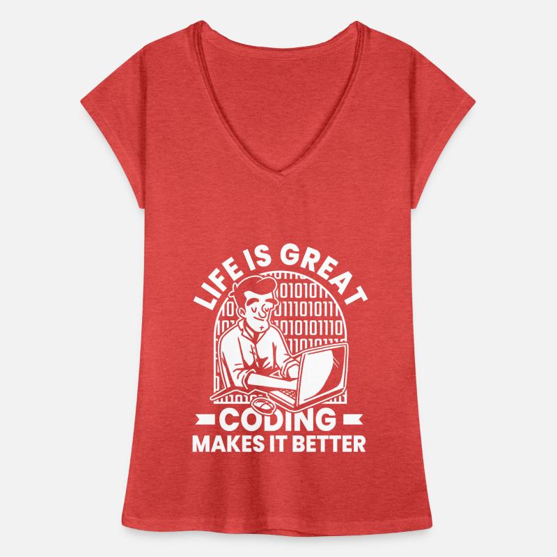 Developer Coder Programmer Humor Women's Vintage T-Shirt