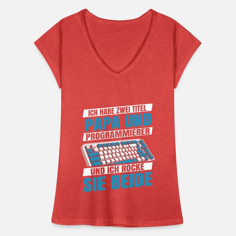 Entwickler Coder Programmierer Vater Frauen Vintage T-Shirt
