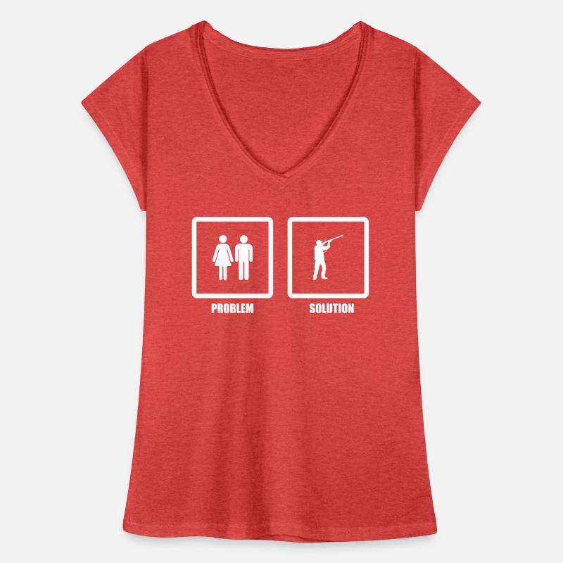 Problem Solved Hunting Women's Vintage T-Shirt