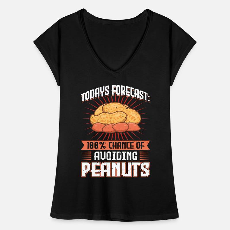 100% Chance Of Avoiding Peanuts - Peanut Allergic Women's Vintage T-Shirt