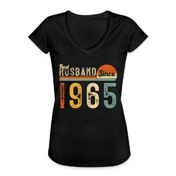 Bester Ehemann seit 1965 - Frauen Vintage T-Shirt - Schwarz - Vorne - Danielle (179cm)