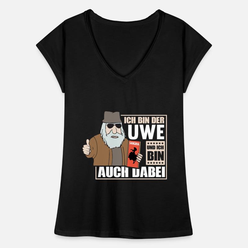 ICH BIN DER UWE UND ICH BIN AUCH DABEI Frauen Vintage T-Shirt