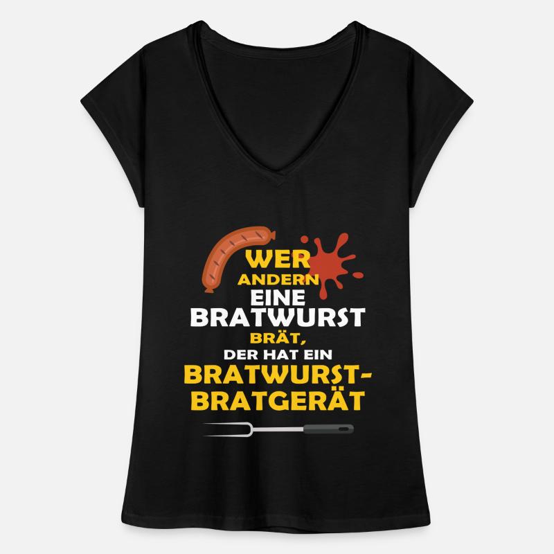 WER ANDERN EINE BRATWURST BRÄT... Frauen Vintage T-Shirt
