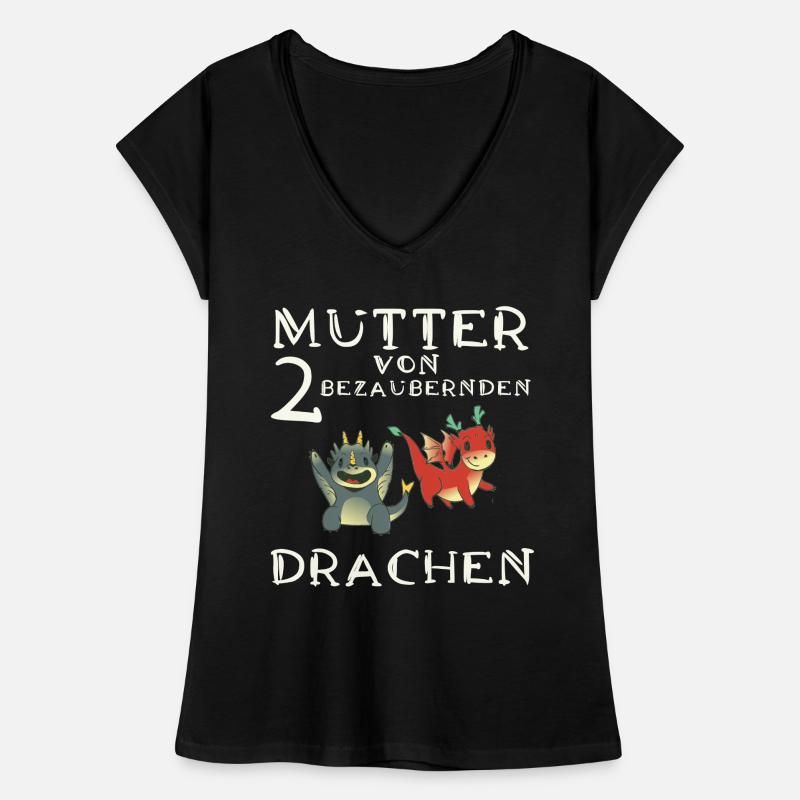 Frau Mutter Drachen Frauen Vintage T-Shirt
