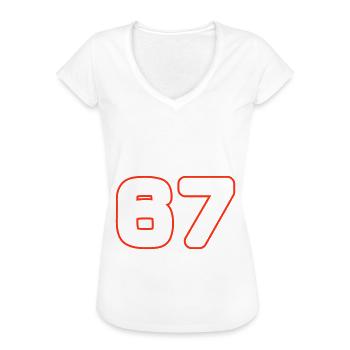 67 number symbol - Women's Vintage T-Shirt - black - Front - Danielle (179cm)