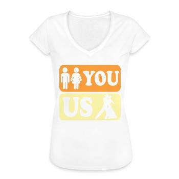 Humor Ballroom Dance Ballroom Dance - Women's Vintage T-Shirt - black - Front - Danielle (179cm)