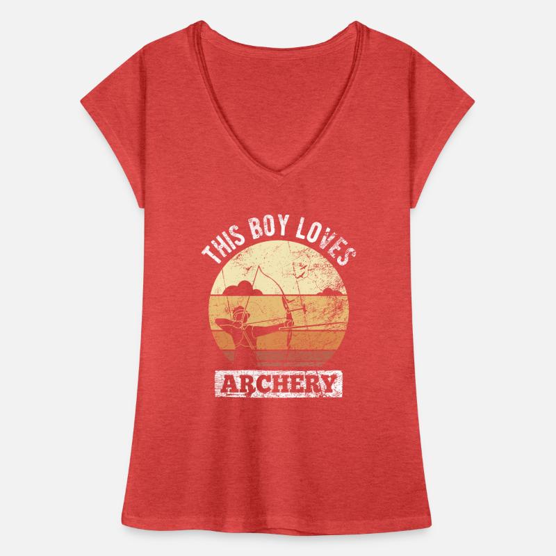 Retro Bogenschütze Bogenschießen Bogen Frauen Vintage T-Shirt