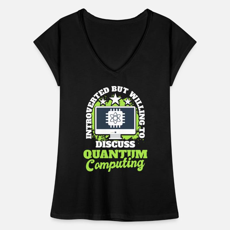 Informatique quantique Mécanique quantique T-shirt vintage Femme
