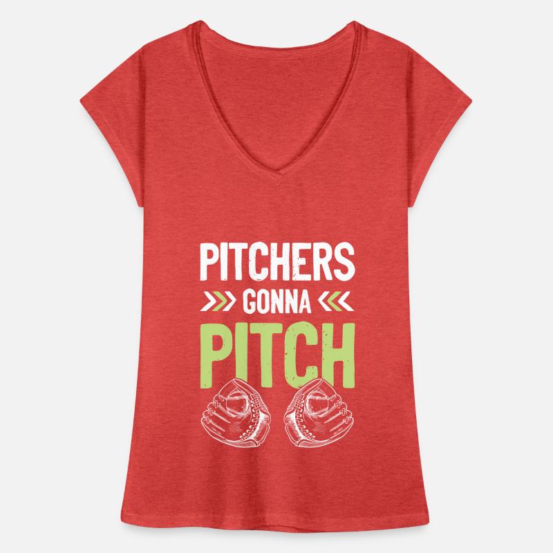 Lanceur de baseball T-shirt vintage Femme