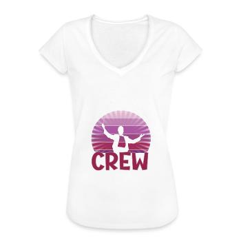 Festival - Frauen Vintage T-Shirt - Schwarz - Vorne - Danielle (179cm)