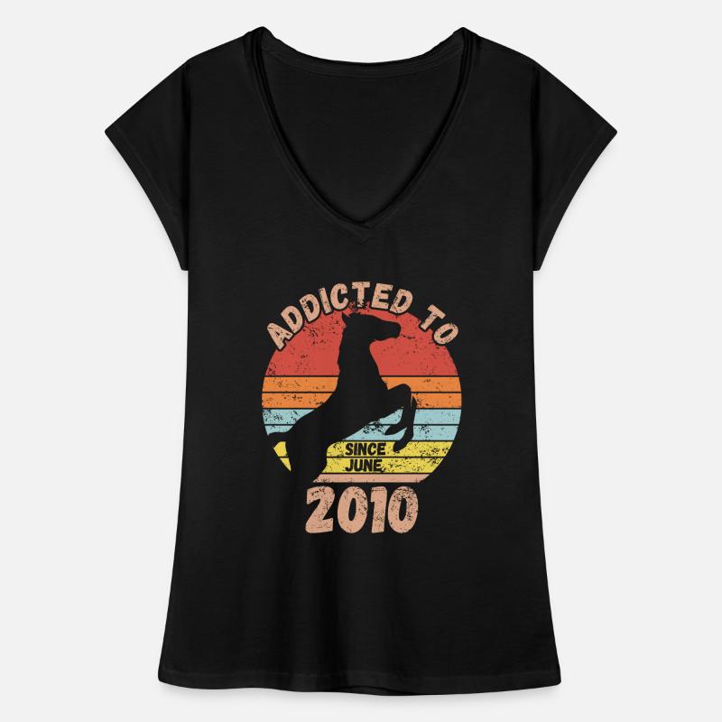 Geburtstag Pferde Reiten Juni 2010 Frauen Vintage T-Shirt