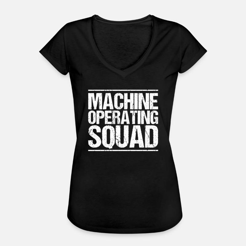 Machine and plant operator Machine operator - Women's Vintage T-Shirt - black