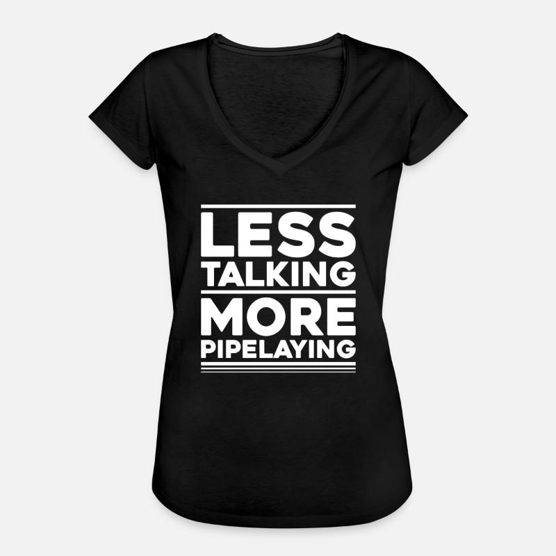 Pipeline Constructor Pipeline Construction Pipelayer - Women's Vintage T-Shirt - black