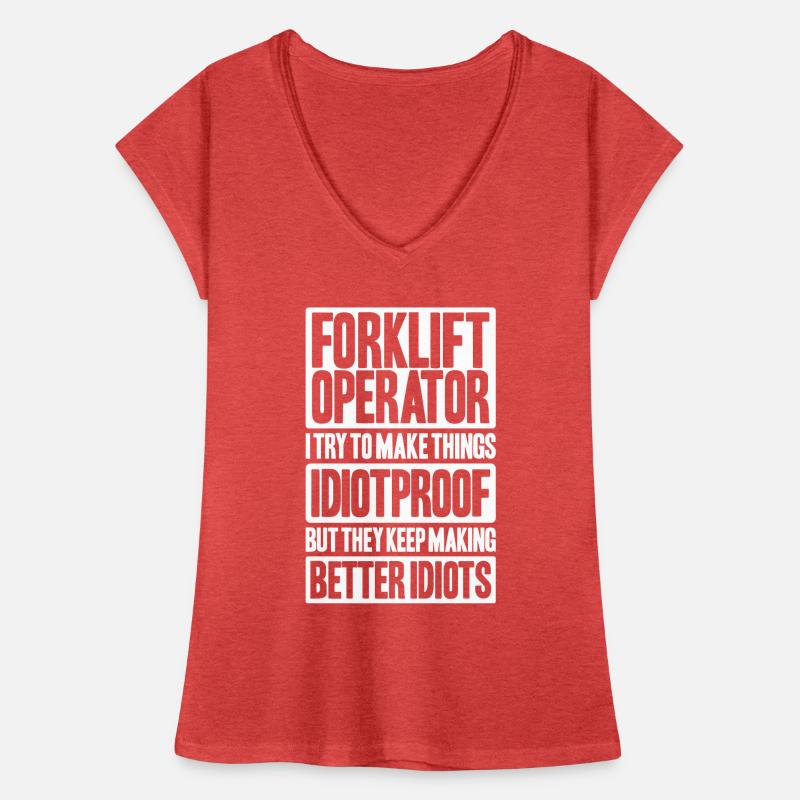 Staplerfahrer Gabelstaplerfahrer Forklift Operator Frauen Vintage T-Shirt