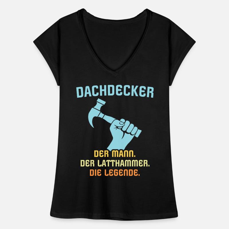 Dachdecker Dachspengler Legende Dachklempner Frauen Vintage T-Shirt