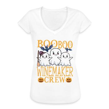 Winzer uu Lustiger Winzer - Frauen Vintage T-Shirt - Schwarz - Vorne - Danielle (179cm)