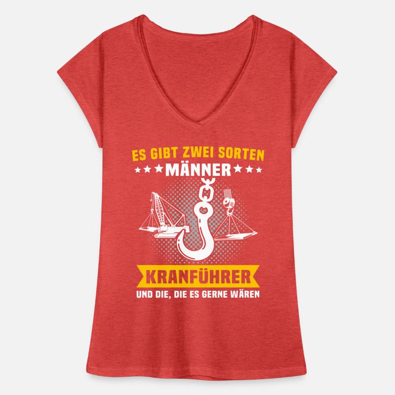 Kranführer Kran Kranfahrer Frauen Vintage T-Shirt