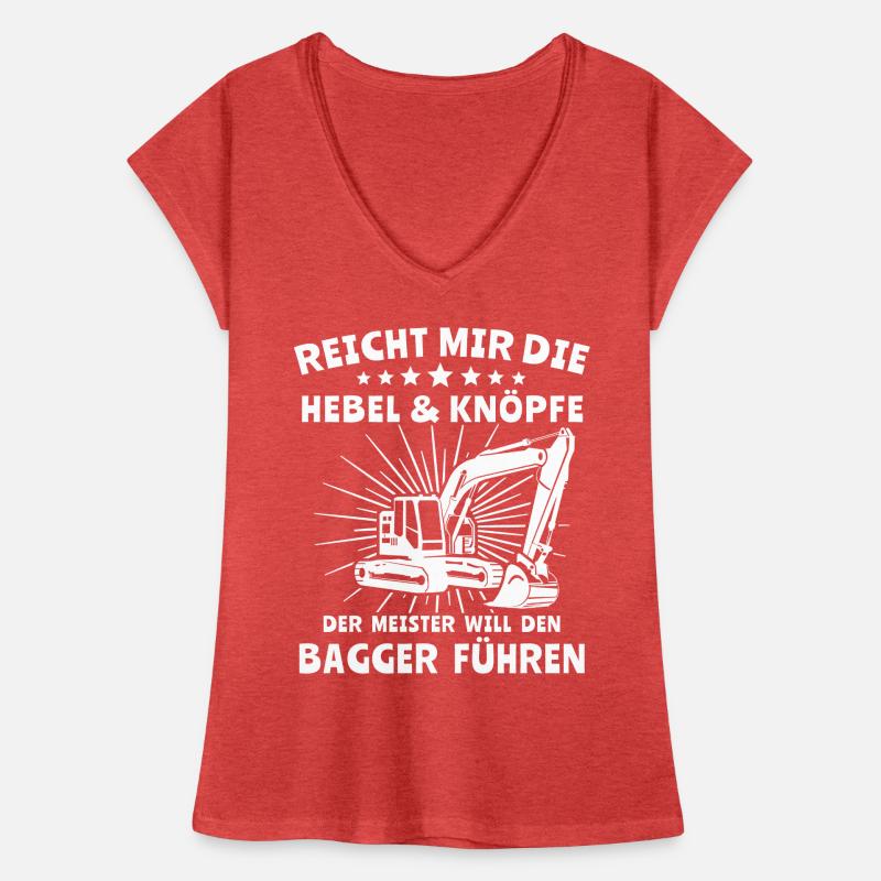 Baggerfahrer Bagger Frauen Vintage T-Shirt