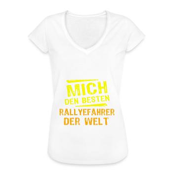 Cadeau pilote de rallye - T-shirt vintage Femme - noir - Devant - Danielle (179cm)