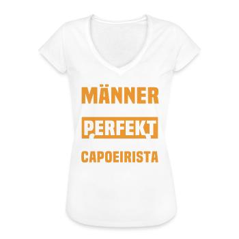 Dictons capoeiristes amusants - T-shirt vintage Femme - noir - Devant - Danielle (179cm)
