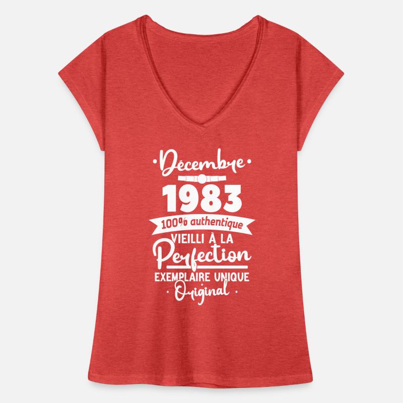 Décembre 1983 40 Ans T-shirt vintage Femme