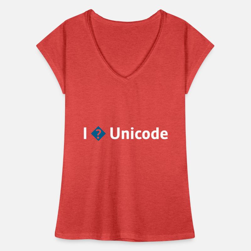 I Love Unicode / I Hate Unicode / I ? Unicode Women's Vintage T-Shirt