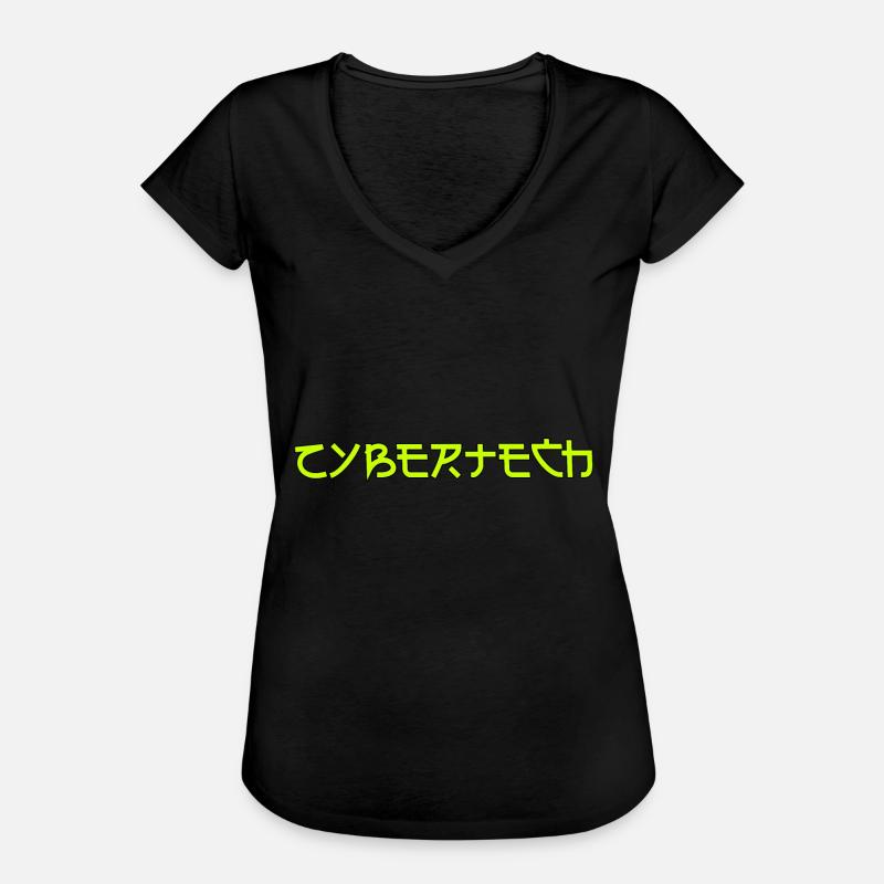 Cybertech Technowear - Women's Vintage T-Shirt - black