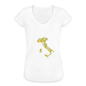 Italien, Italia Zitrone - Frauen Vintage T-Shirt - Schwarz - Vorne - Danielle (179cm)
