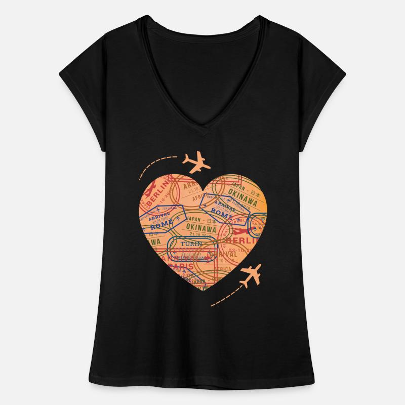 Reisender Frauen Vintage T-Shirt