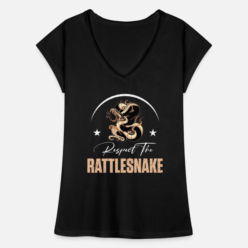 Respectez le serpent à sonnette T-shirt vintage Femme