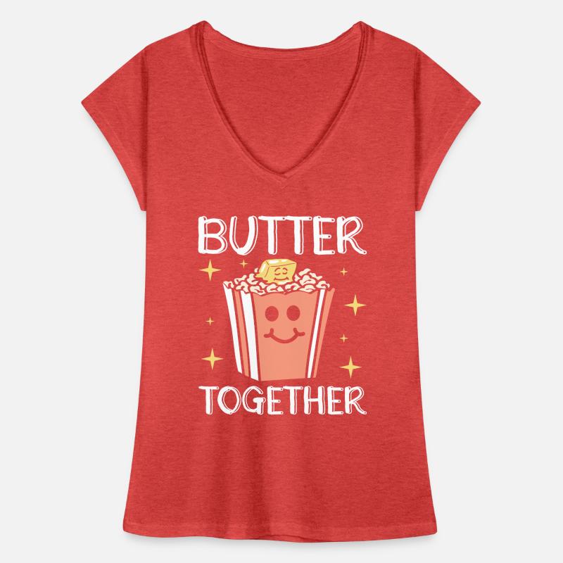 Popcorn cadeau beurre ensemble maïs soufflé T-shirt vintage Femme