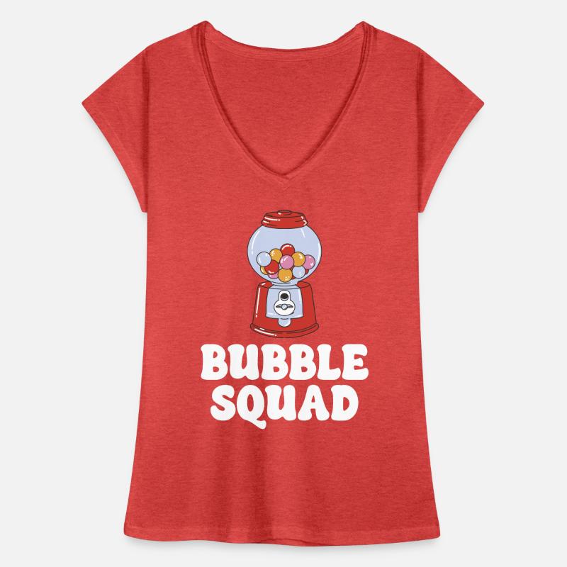 Bubble Squad Bubblegum Vending Machine Funny Sweets Women's Vintage T-Shirt