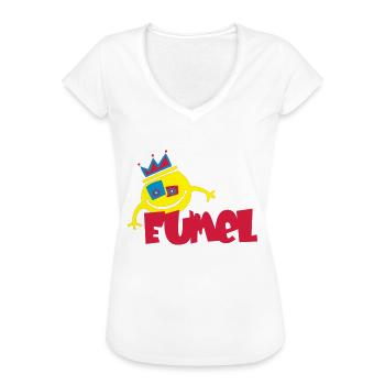 EUMEL - Frauen Vintage T-Shirt - Schwarz - Vorne - Danielle (179cm)