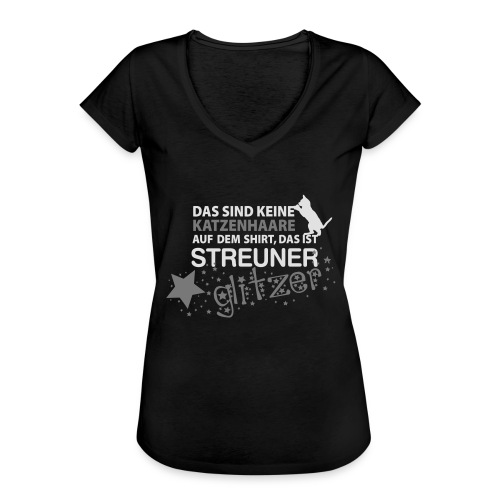 Vorschau: Streuner Glitzer - Frauen Vintage T-Shirt