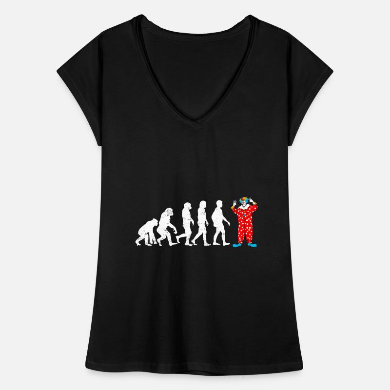 Evolution of Clown Evolution Frauen Vintage T-Shirt