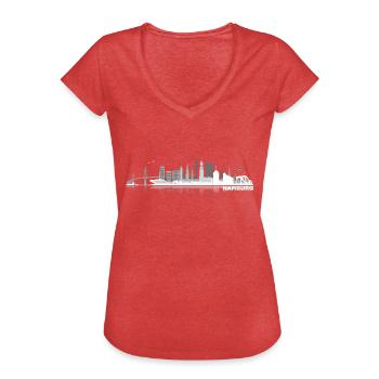 waterkant05hell - Women's Vintage T-Shirt - heather red - Front - Danielle (179cm)