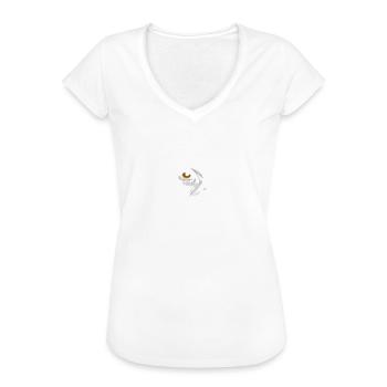 Labrador - Frauen Vintage T-Shirt - Schwarz - Vorne - Danielle (179cm)