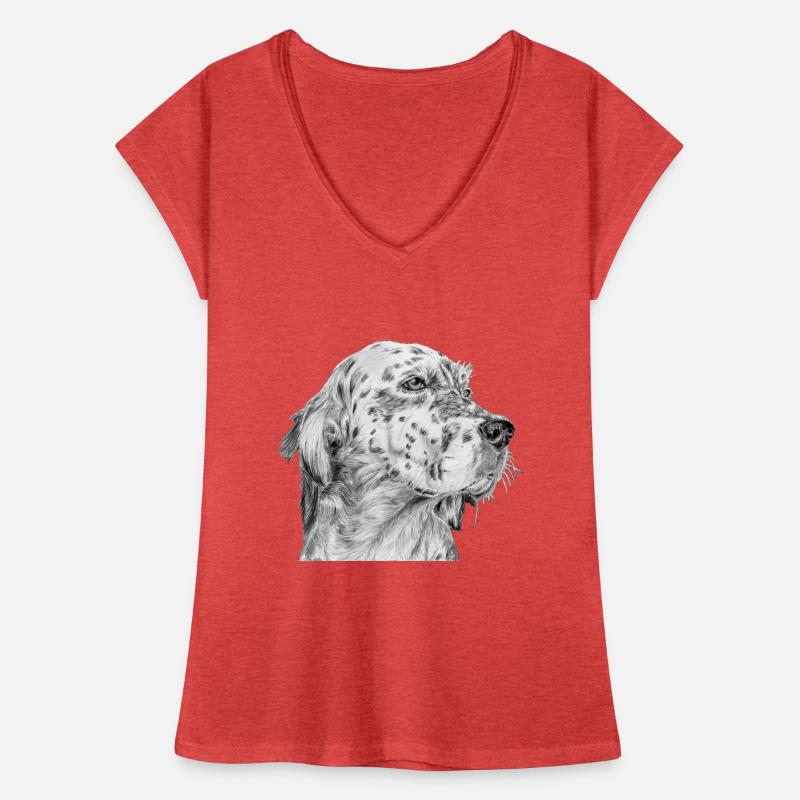 Englisch Englisch Setter Frauen Vintage T-Shirt