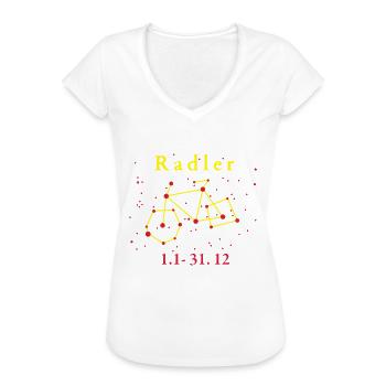 Sternzeichen Radler - Frauen Vintage T-Shirt - Schwarz - Vorne - Danielle (179cm)