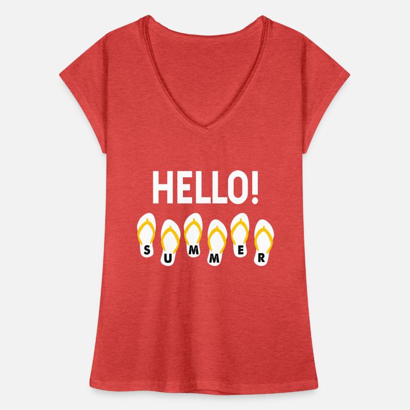 Hello Summer Spruch Urlaub Geschenk coole Sprüche Frauen Vintage T-Shirt