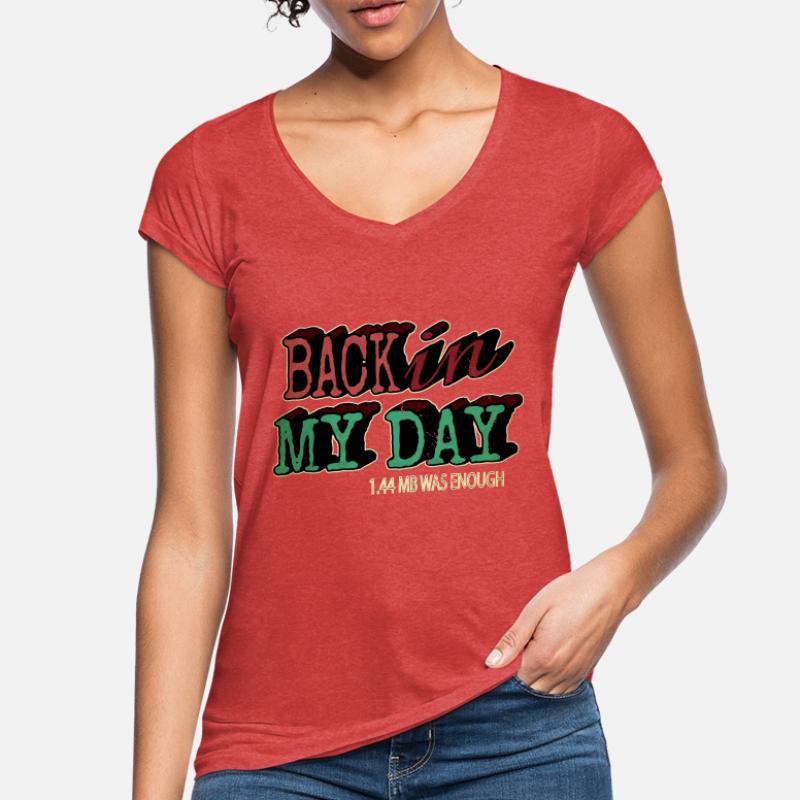 Computer Bday Fullstack Developer Programming Women's Vintage T-Shirt