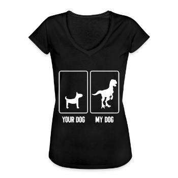 Malinois Belgischer Schäferhund Mechelaar Hund - Frauen Vintage T-Shirt - Schwarz - Vorne - Danielle (179cm)