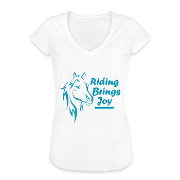 Cheval hors - T-shirt vintage Femme - noir - Devant - Danielle (179cm)