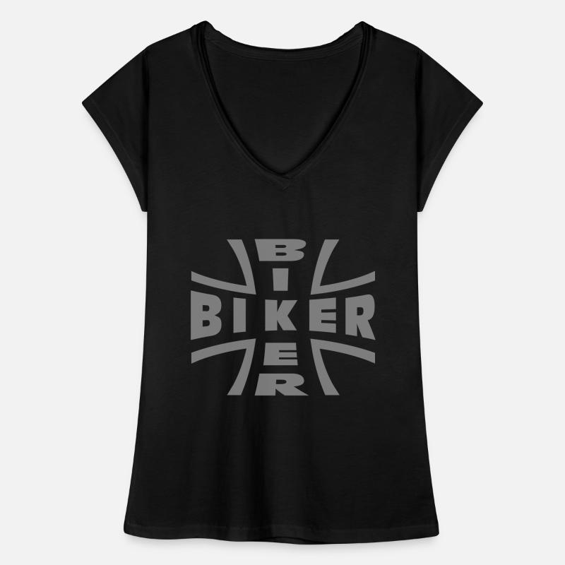 biker T-shirt vintage Femme