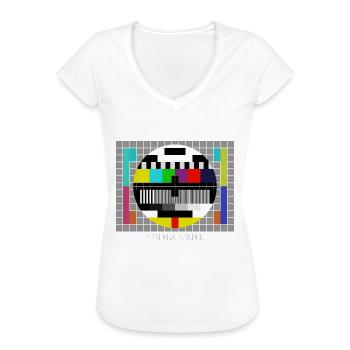 SANDER XANDER 13 - Frauen Vintage T-Shirt - Schwarz - Vorne - Danielle (179cm)